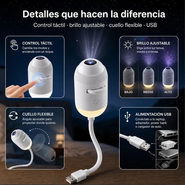 Mini proyector de estrellas